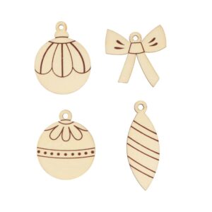 4x3 silhouettes en bois boule - Artemio