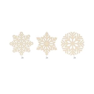 6 silhouettes Noël en bois - Artemio
