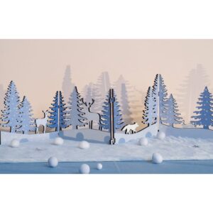 Quadriptyque en bois 54x13 cm - Artemio