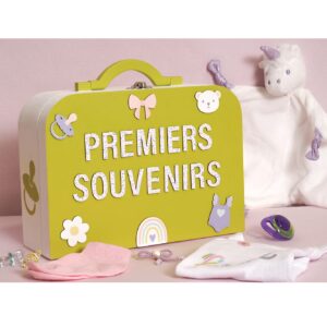 6 silhouettes colorées naissance en bois - Artemio