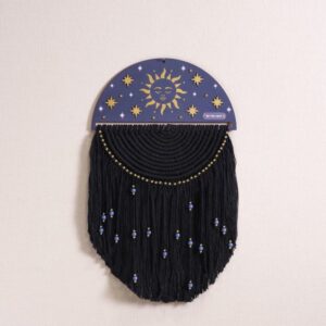 Support en bois 25x12,5 cm macramé - Artemio