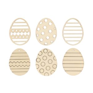 6 silhouettes en bois oeuf - Artemio