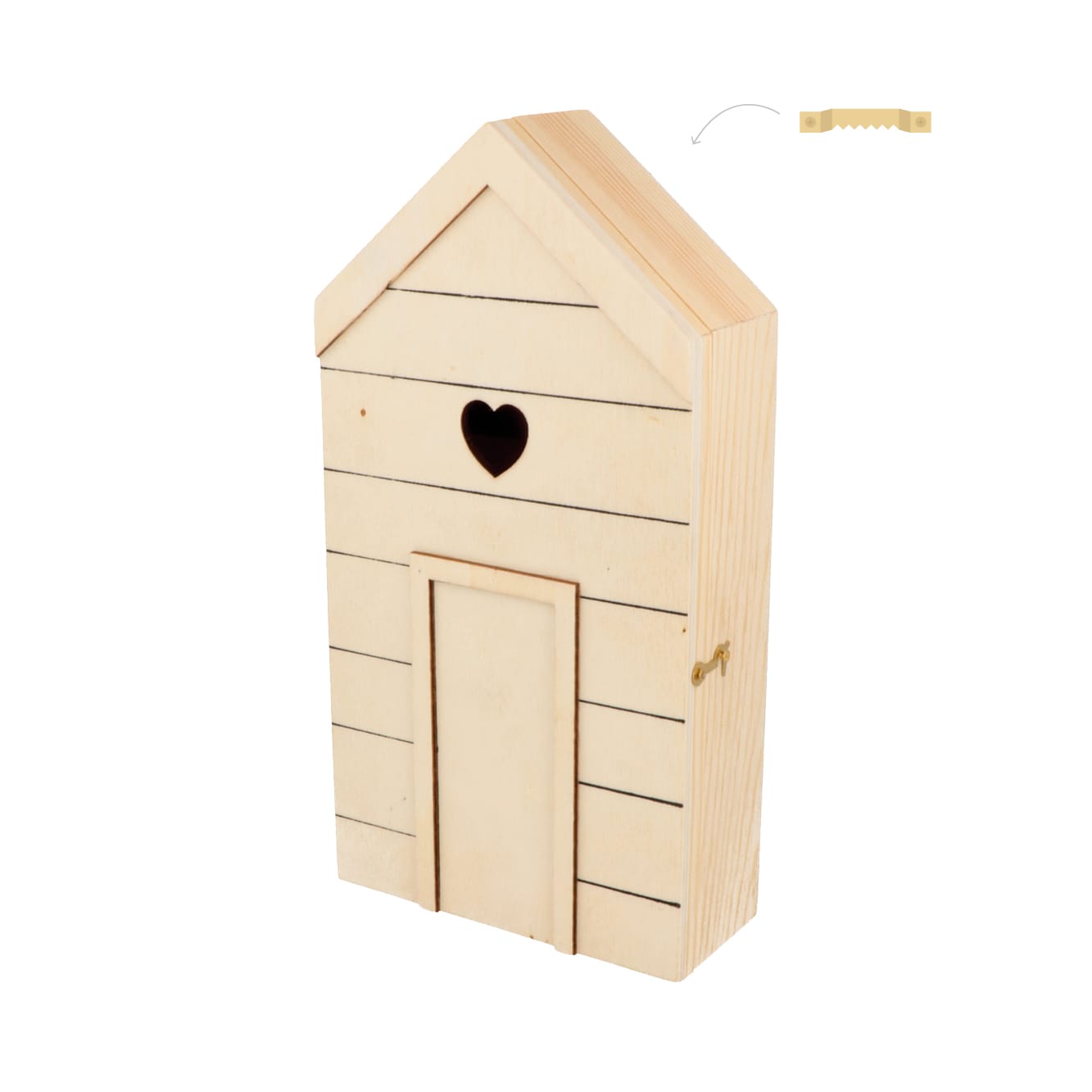 Boîte à clés 13x24,5 cm en bois - Artemio