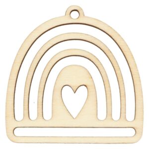 3 supports en bois 5x5 cm macramé - Artemio