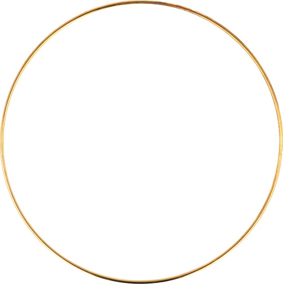 Cercle  doré 20  cm - métal - Artemio