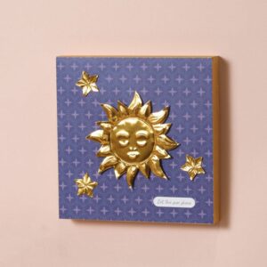 3 feuilles alu à repoousser doré 20x20 cm - Artemio