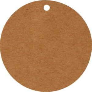 50 étiquettes kraft 4,5 cm - Artemio