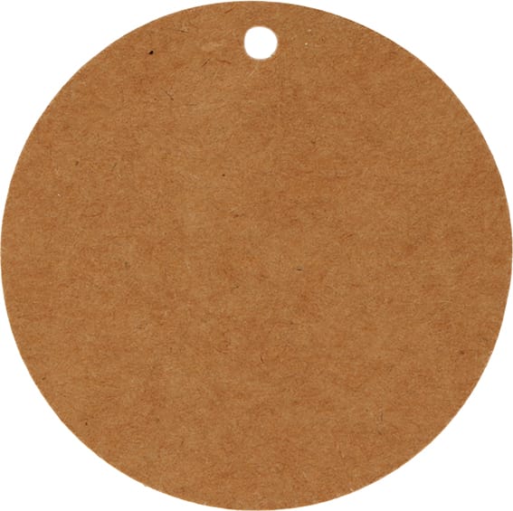 50 étiquettes kraft 4,5 cm - Artemio