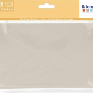 50 enveloppes  blanches 17,8x11,5 cm - Artemio