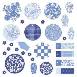 Die-cuts papier bleu - Artemio