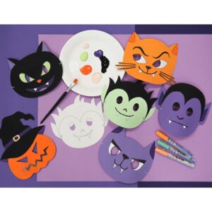 6 masques carton Halloween- Artemio