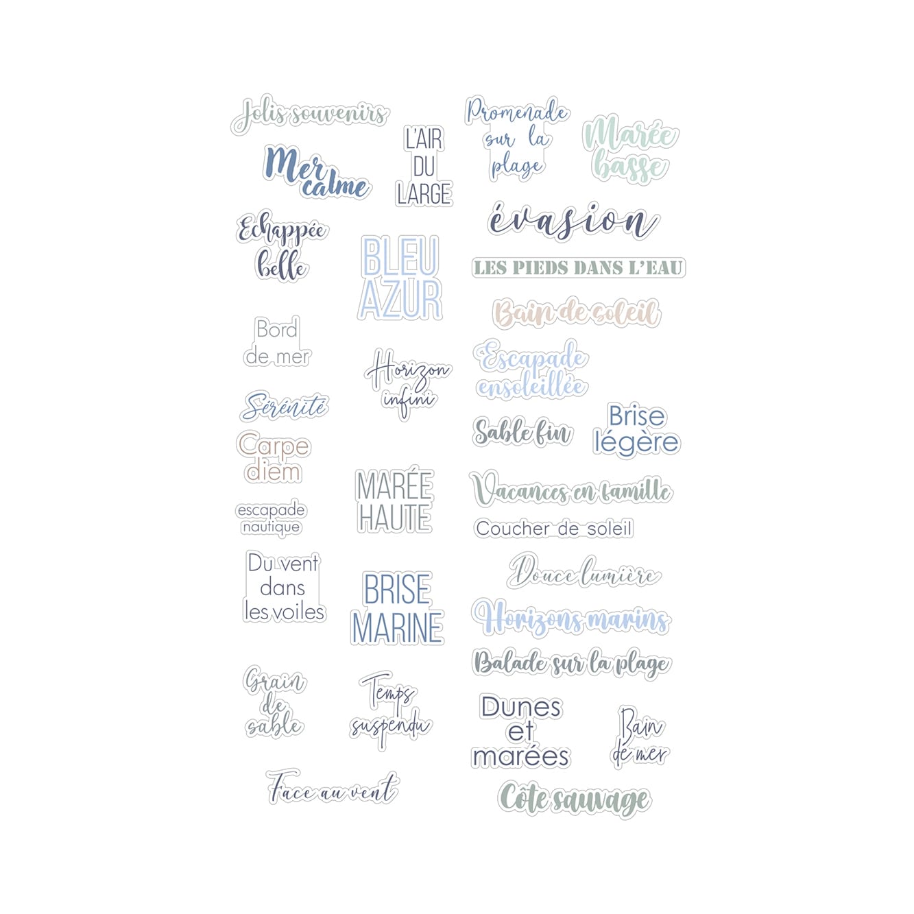 Die-cuts papier marée haute - Artemio