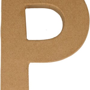 Lettre P papier mâché 15 cm - Artemio