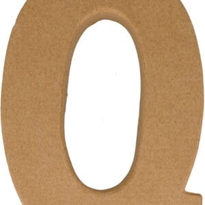 Lettre Q papier mâché 15 cm - Artemio