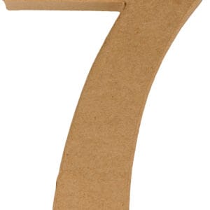Chiffre 7 papier mâché 15 cm - Artemio