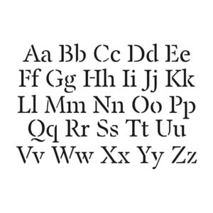 Pochoir alphabet 10x15 cm - Artemio
