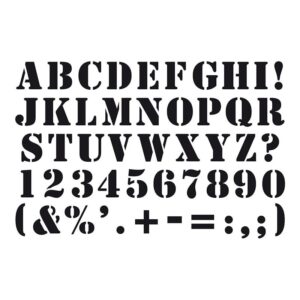 Pochoir alphabet 10x15 cm - Artemio