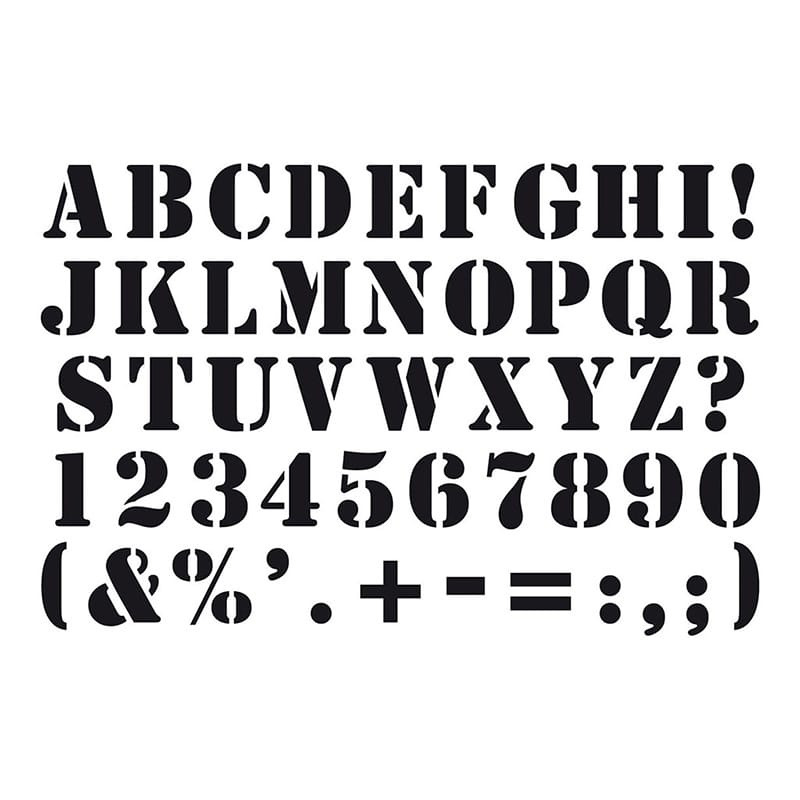 Pochoir alphabet 10x15 cm - Artemio