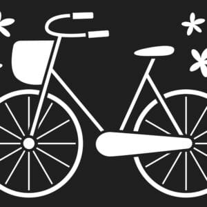 Pochoir vélo 10x15 cm - Artemio