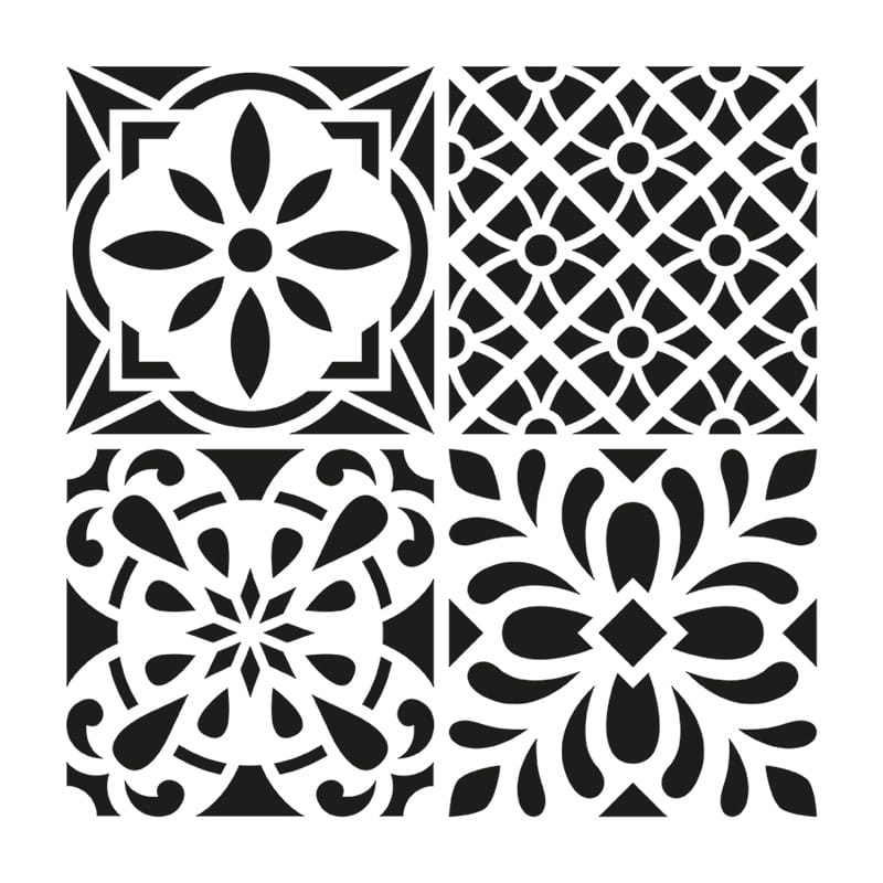 Pochoir carreaux 30x30 cm - Artemio