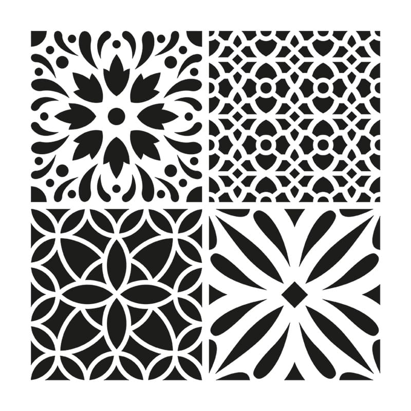 Pochoir carreaux 30x30 cm - Artemio
