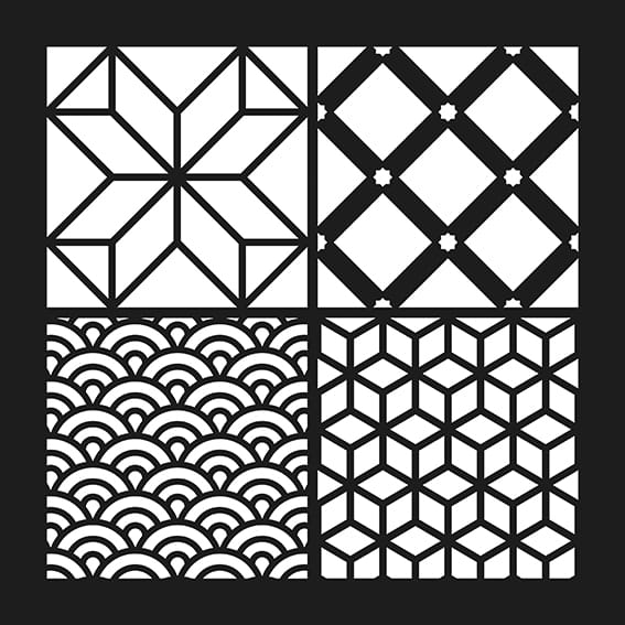 Pochoir carreaux 30x30 cm - Artemio
