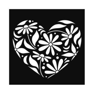 Pochoir coeur 30x30 cm - Artemio
