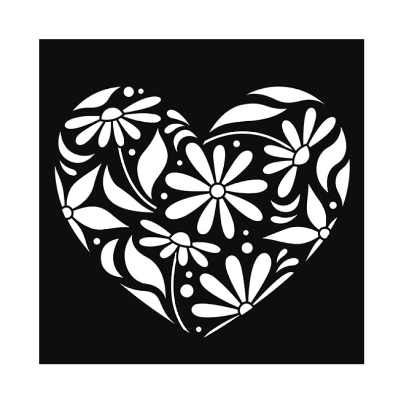 Pochoir coeur 30x30 cm - Artemio