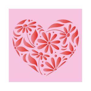 Pochoir coeur 30x30 cm - Artemio