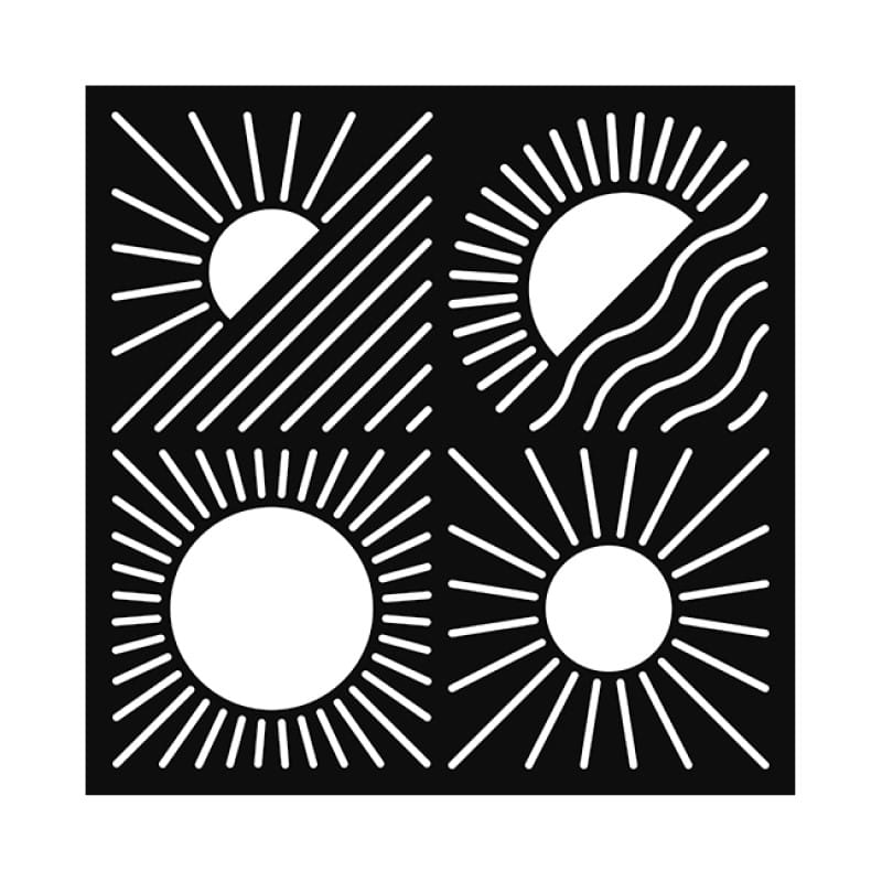 Pochoir soleil 30x30 cm - Artemio