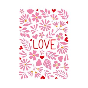 Pochoir love 21x29,7 cm - Artemio