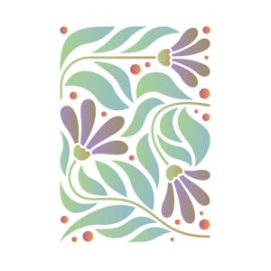 Pochoir fleur 21x29,7 cm - Artemio