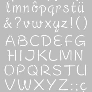 Pochoir alphabet 21x29,7 cm - Artemio