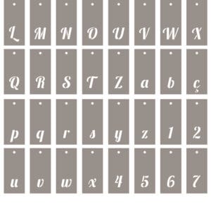 70 pochoirs alphabet - Artemio