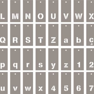70 pochoirs alphabet - Artemio
