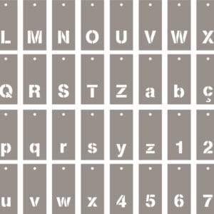 70 pochoirs alphabet - Artemio