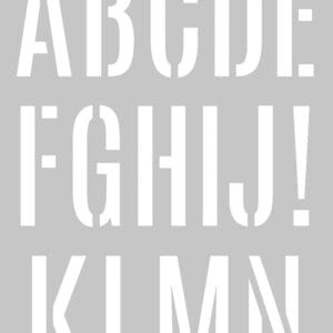Pochoirs alphabet A3 - Artemio