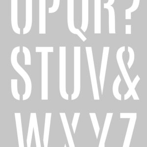 Pochoirs alphabet A3 - Artemio