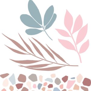 2 pochoirs kraft branches 20x20cm - Artemio