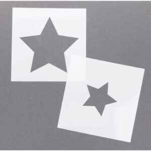 12 pochoirs étoiles 15x15 cm - Artemio