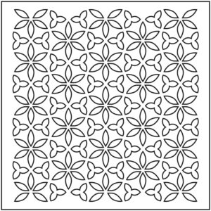 Pochoir blanc marguerites 15x15 cm - Artemio