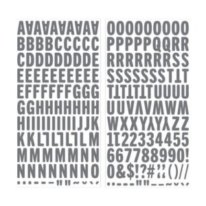 Large alphas stickers 3D - We R