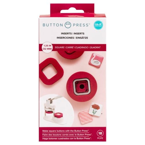 6 square button inserts 32 mm - We R