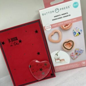 Kit 9 heart button - We R