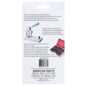 Alphabet stamps jewelry press - We R