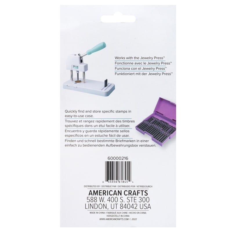 Alphabet stamps jewelry press - We R
