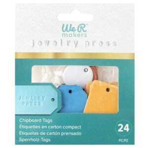 24 chipboard tags - jewelry press -  We R