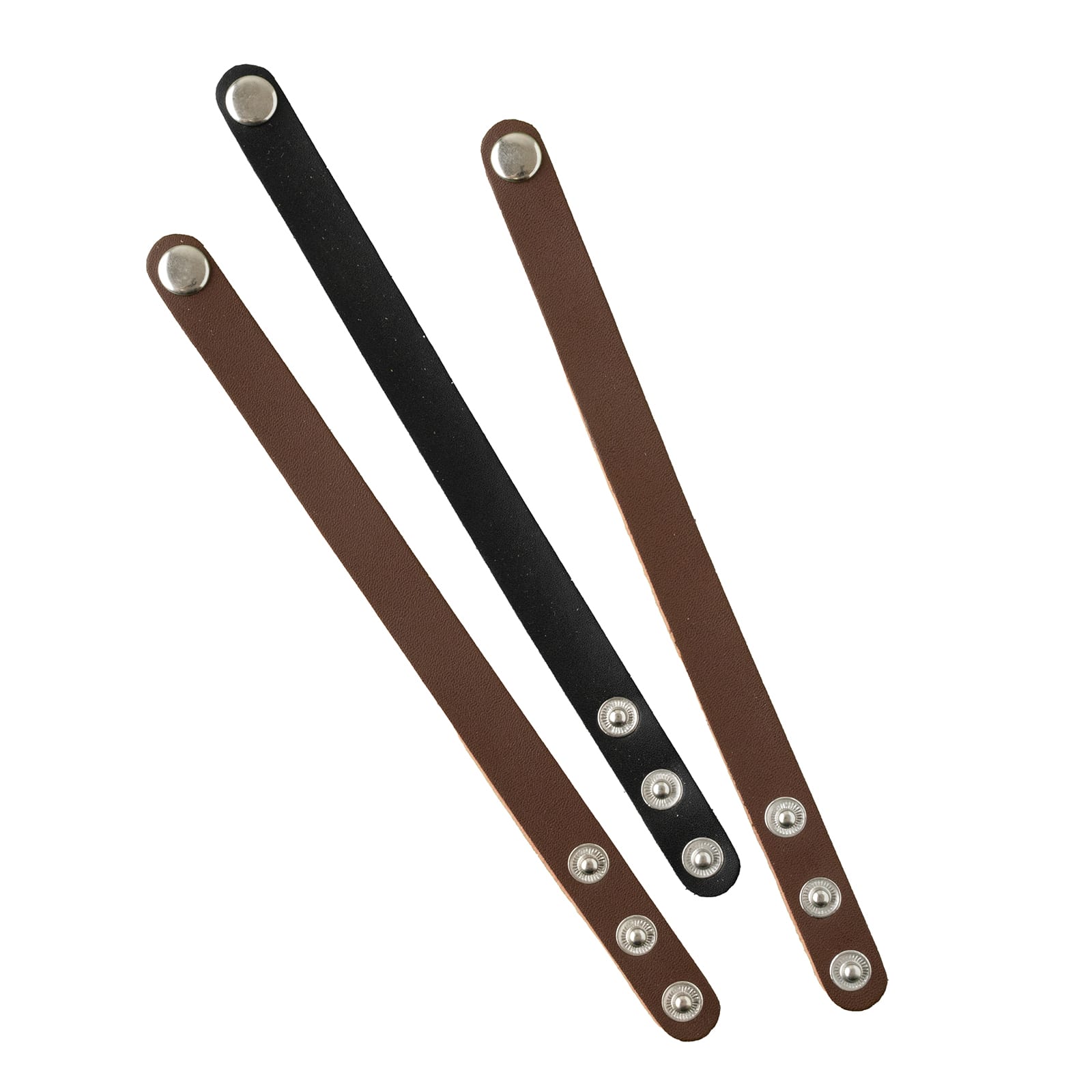 3 leather bracelets - jewelry press - We R