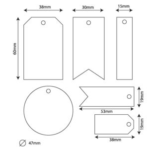 Matrices de découpe étiquettes- Artemio