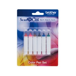 6 stylos encre permanente - ScanNCut - Brother